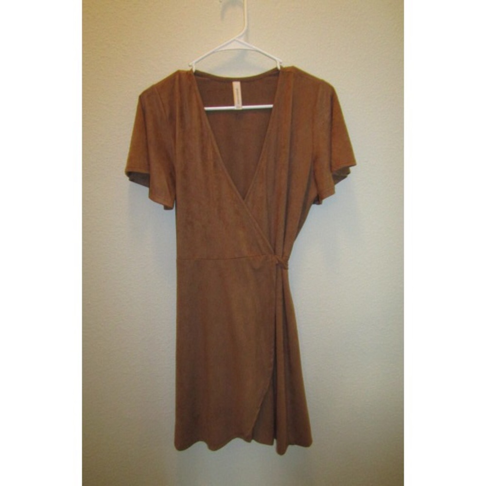 Brown Suede Dress
